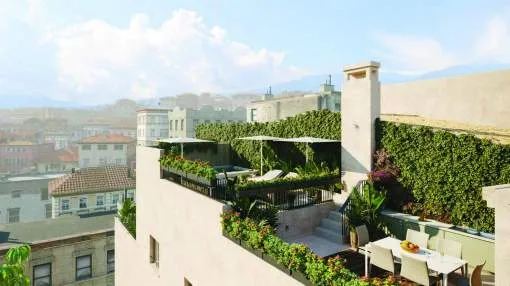 Townhouse in Palma with building project Townhouse in Palma with building project
